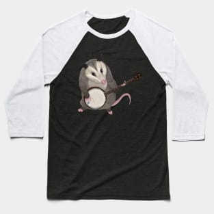 Opossum playing the banjo - possum Baseball T-Shirt